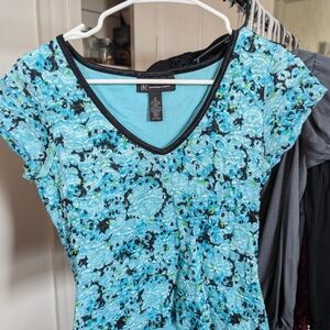 Women's Blue Lace Top